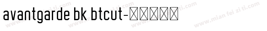 avantgarde bk btcut字体转换